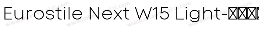 Eurostile Next W15 Light字体转换